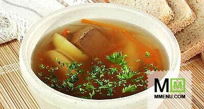 Суп картофельный с мясом по-татарски