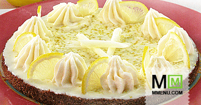 Холодный пирог с лимоном