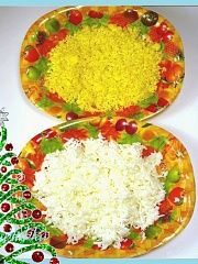 Приготовление блюда по рецепту - Новогодний салат "Разноцветные шары". Шаг 4