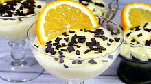 Рецепт - Апельсиновый десерт без желатина