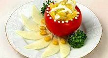 Рецепт - Салат в помидоре