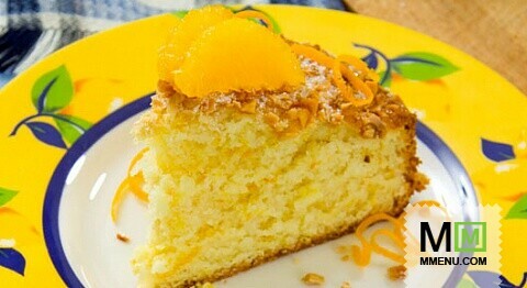 Торт с апельсинами и миндалем