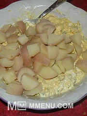 Приготовление блюда по рецепту - Картофельный салат с вкусным соусом. Шаг 8